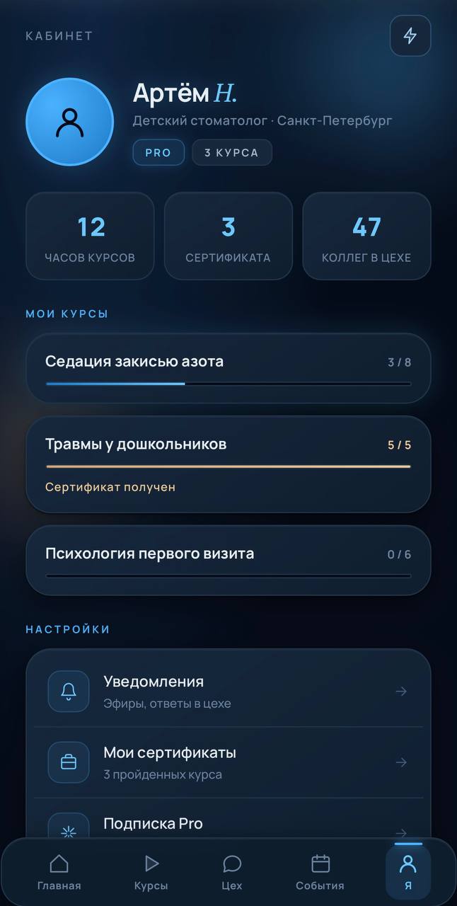 Курс по седации